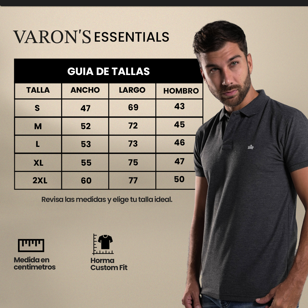 CAMISETA TIPO POLO VARON'S Ref. ESSENTIALS
