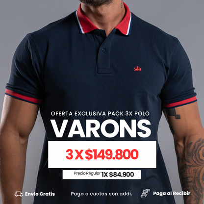 CAMISETA TIPO POLO VARON´S Ref. ELEVATE