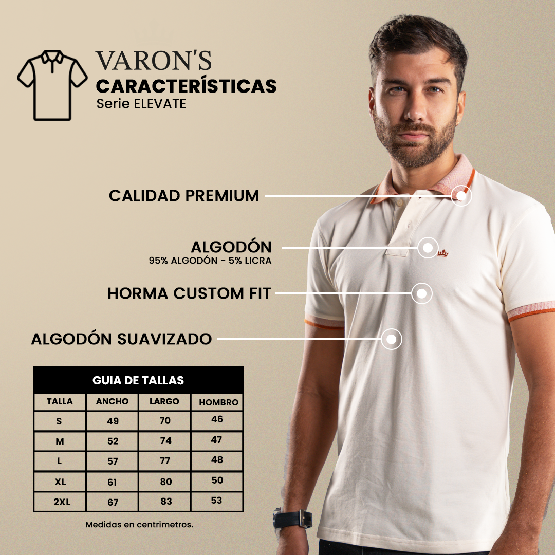 CAMISETA TIPO POLO VARON´S Ref. ELEVATE