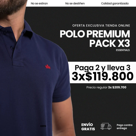 CAMISETA TIPO POLO VARON'S Ref. ESSENTIALS