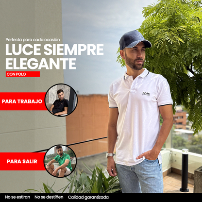 CAMISETA TIPO POLO HUGO B. COMBINADA Ed. LIMITADA