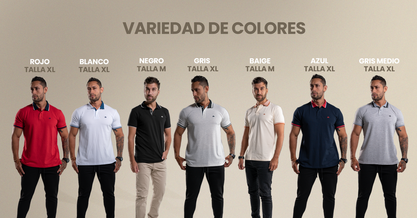 CAMISETA TIPO POLO VARON´S Ref. ELEVATE