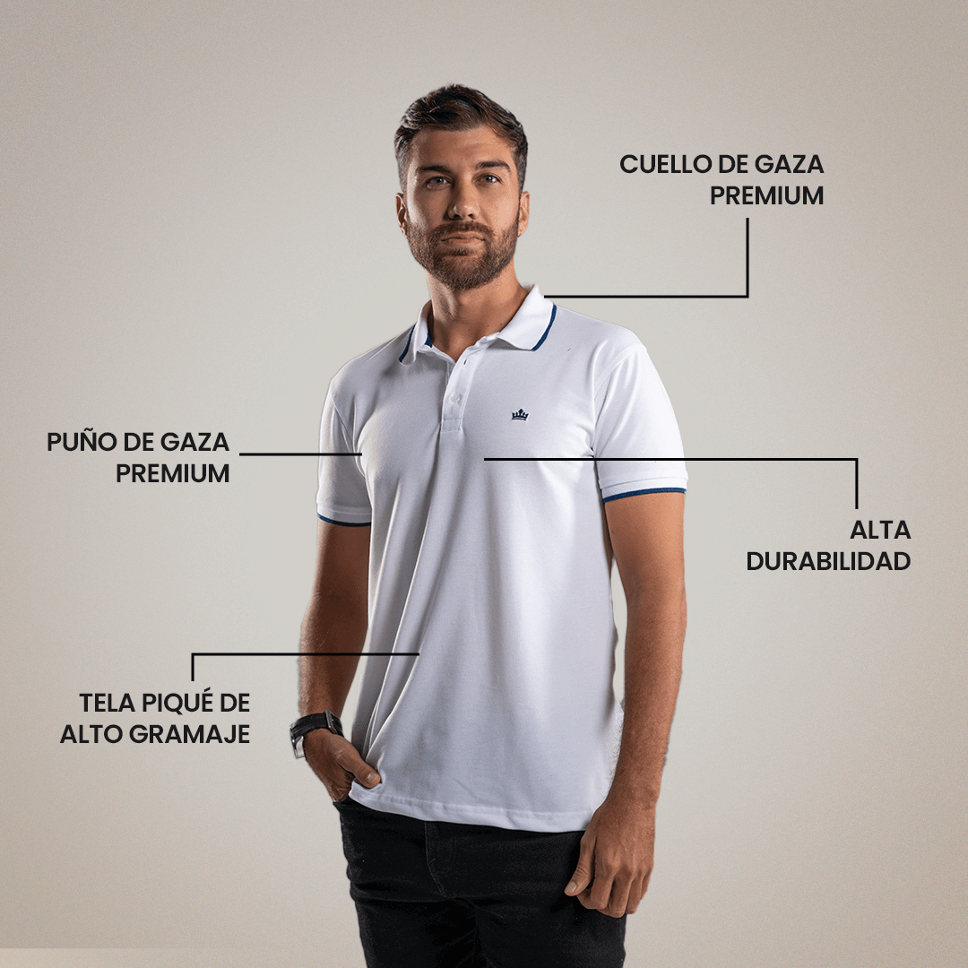 CAMISETA TIPO POLO VARON'S Ref. MILÁN