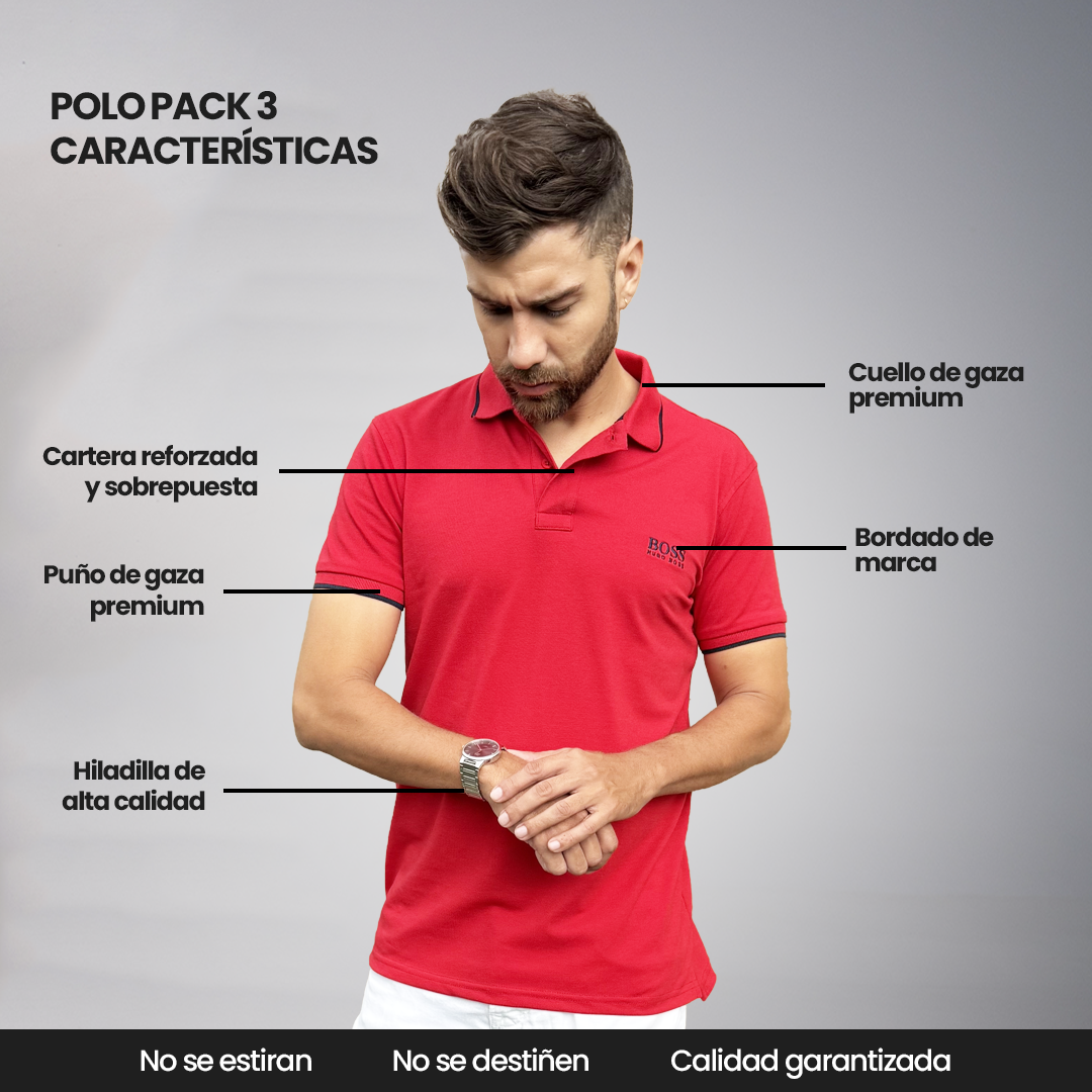 CAMISETA TIPO POLO HUGO B. COMBINADA Ed. LIMITADA