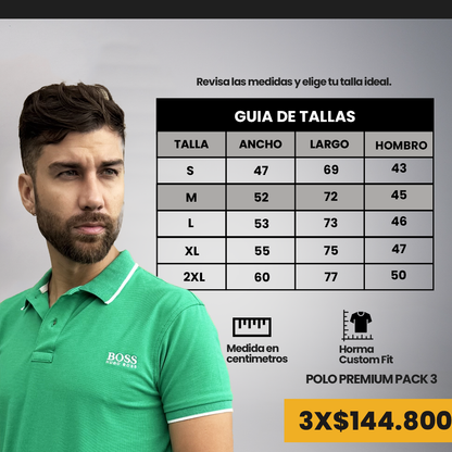 CAMISETA TIPO POLO HUGO B. COMBINADA Ed. LIMITADA