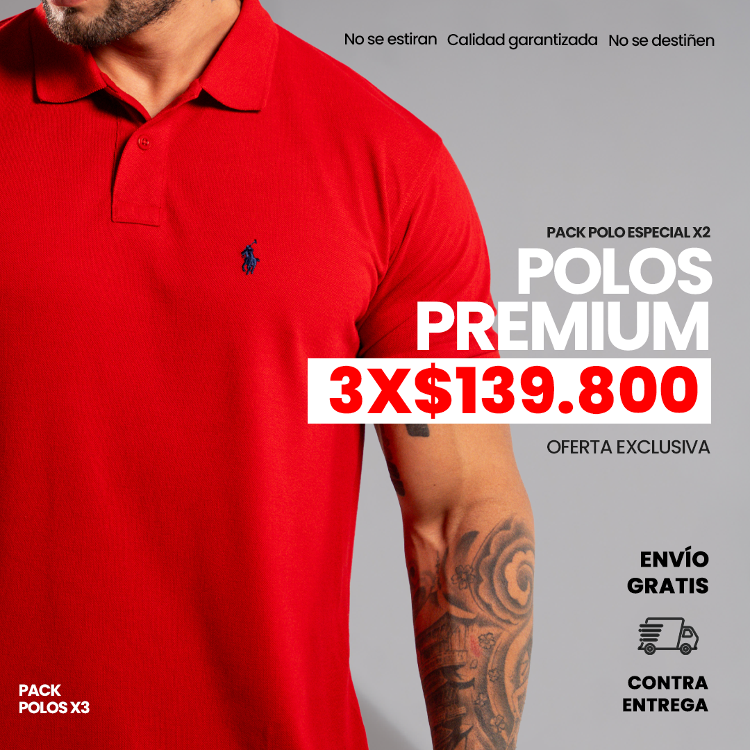 CAMISETA POLO PL PACK x3