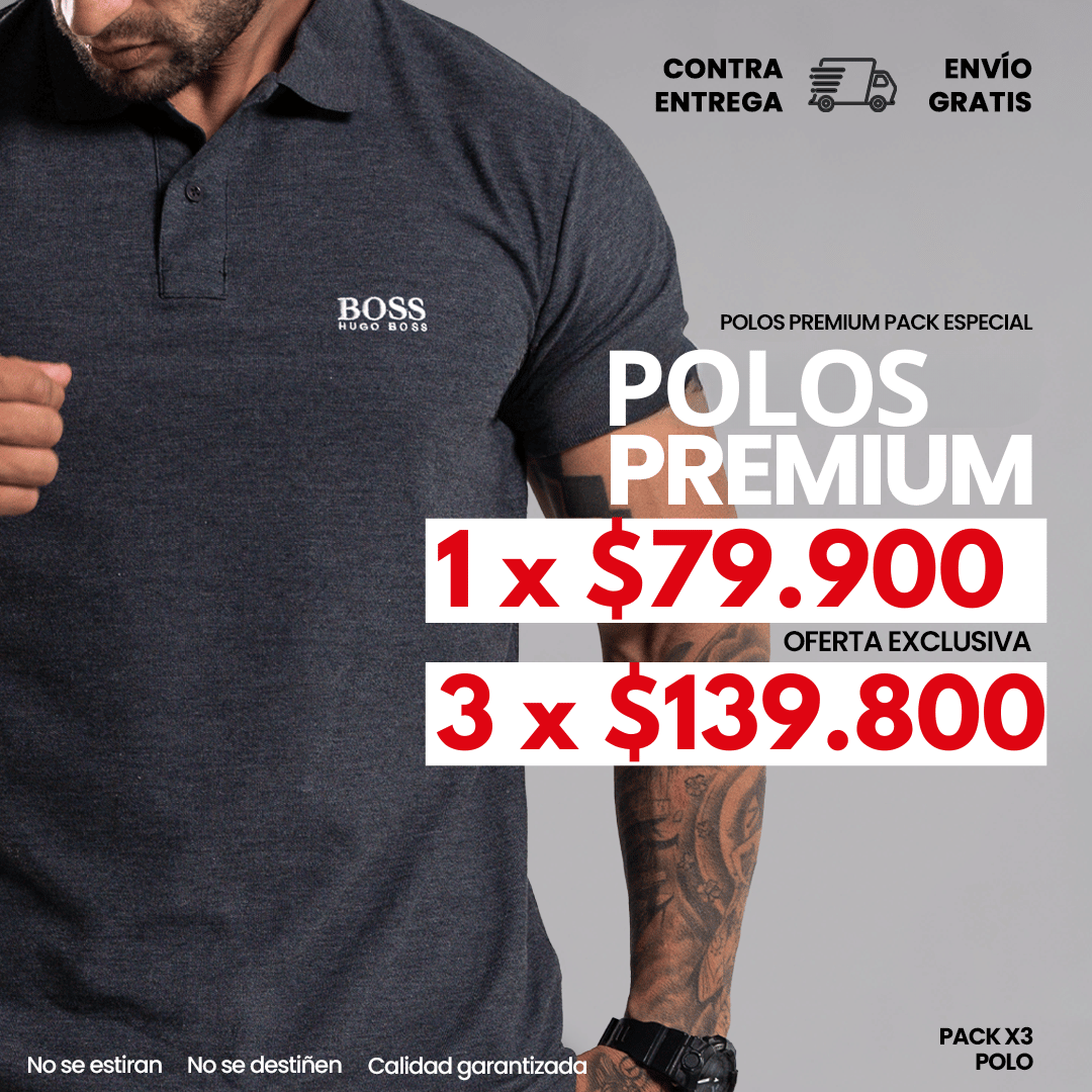 CAMISETA TIPO POLO HB PREMIUM | PACK OFERTA