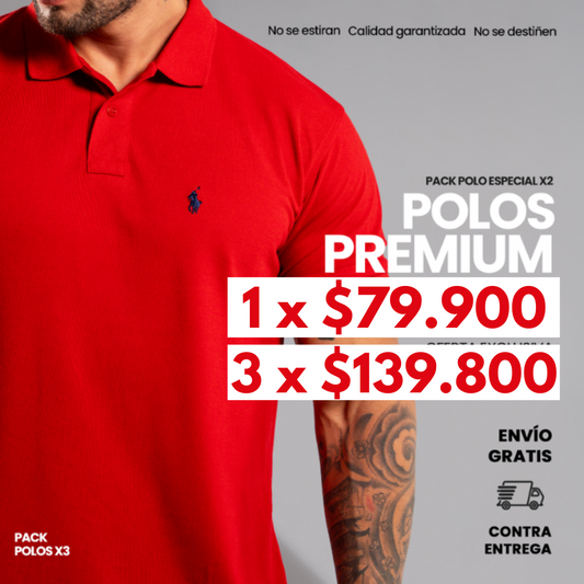 CAMISETAS TIPO POLO PREMIUM | PACK OFERTA