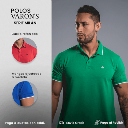 CAMISETA TIPO POLO VARON'S Ref. MILÁN