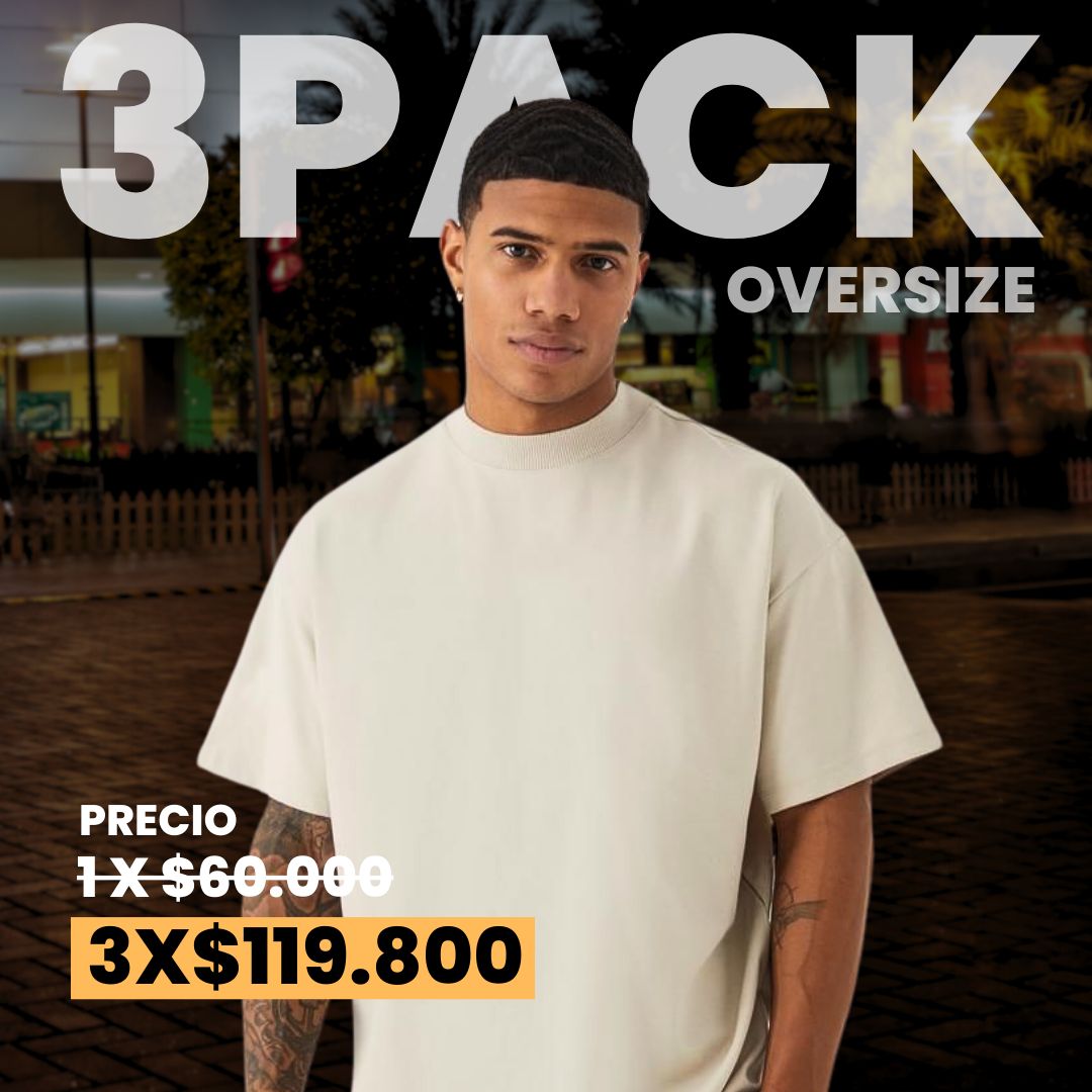 CAMISETA OVERSIZE | PACK OFERTA